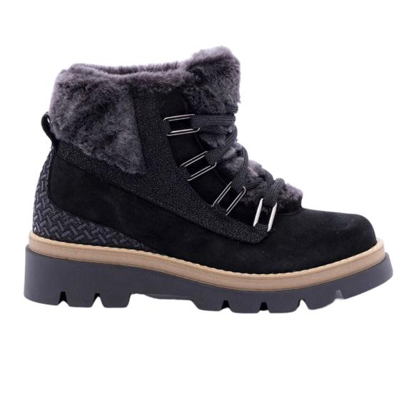 NEW MONTELLIANA women's clara shearling boot in black - Picture 1 of 3